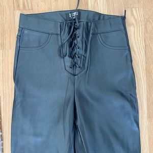 Zara leather legging